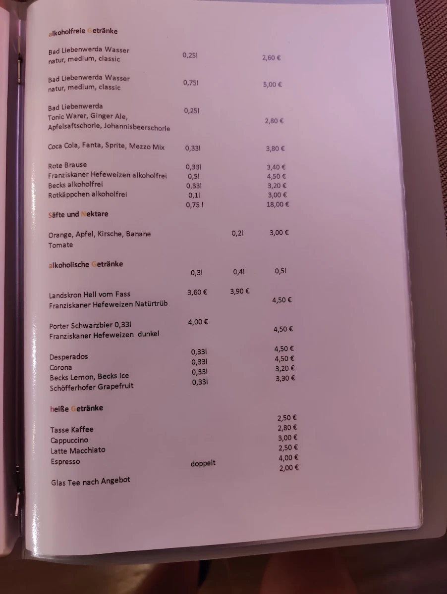 Speisekarte photo 6