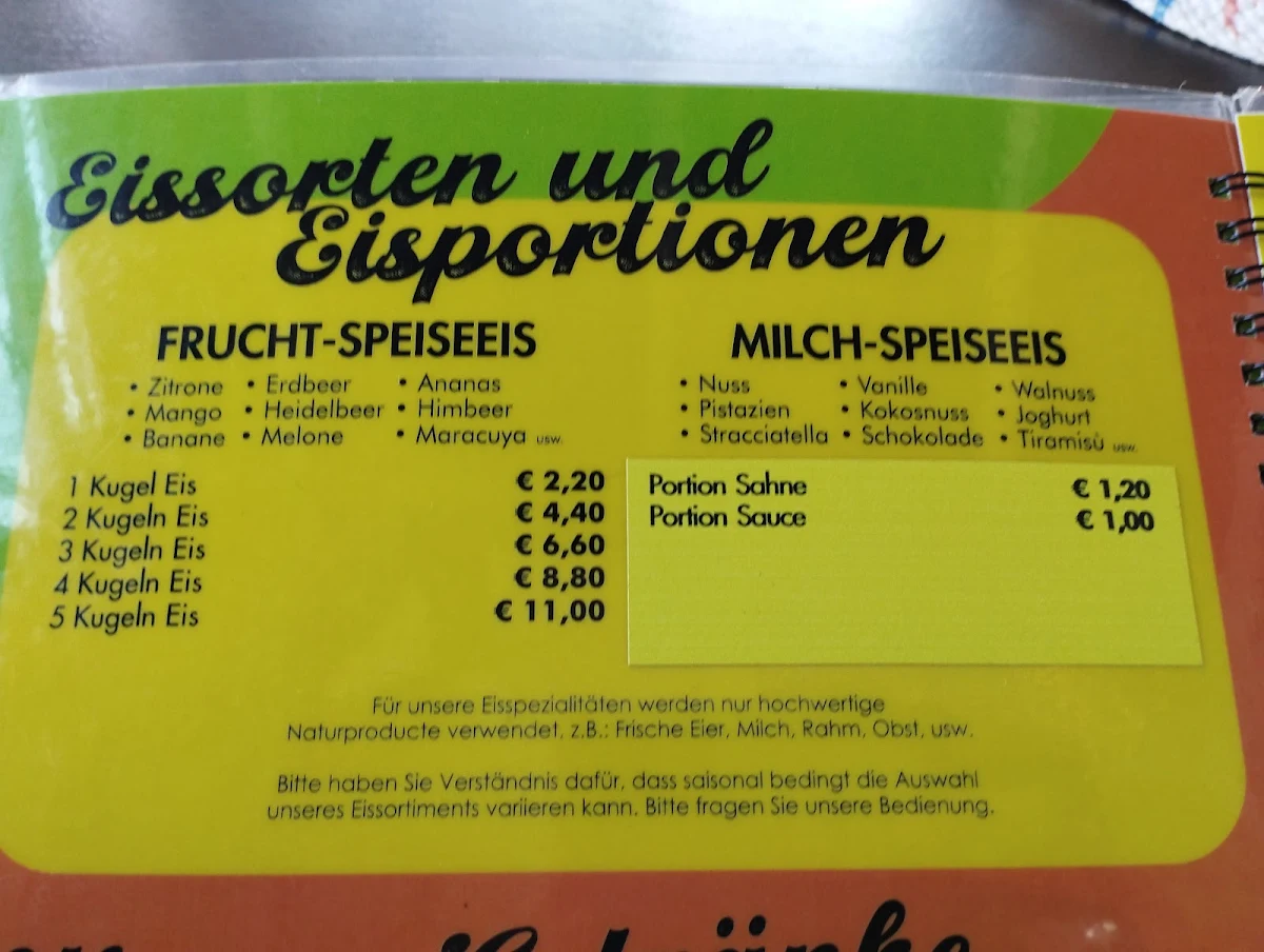 Speisekarte photo 3