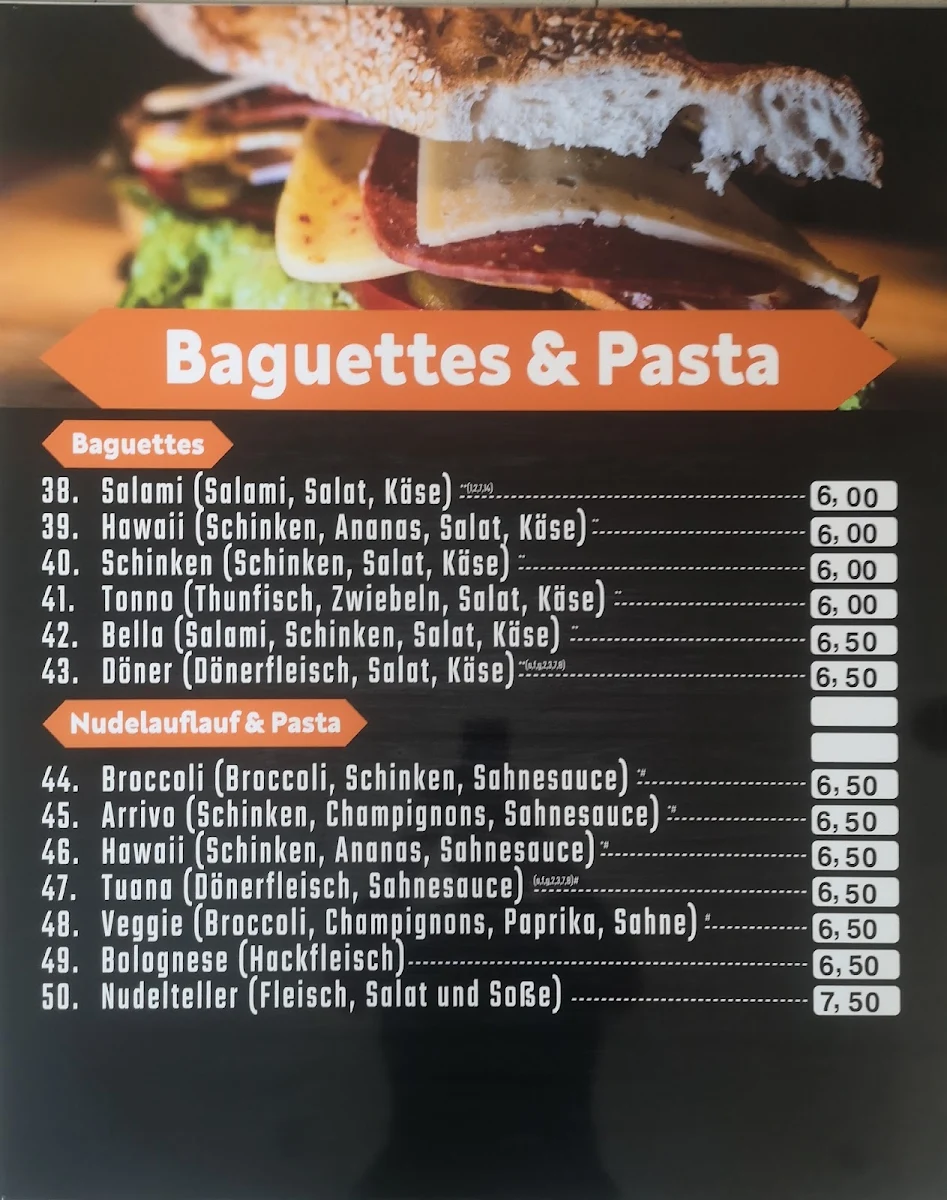 Speisekarte, Tuana Bistro