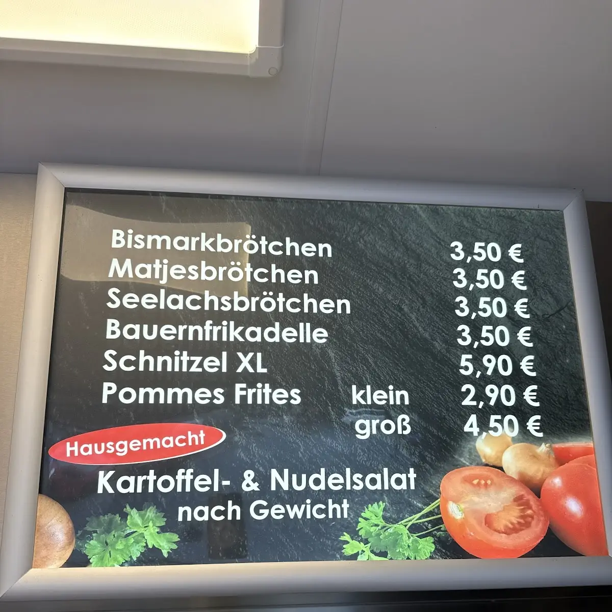 Speisekarte, Bistro am Penny Hähnchen/Grill