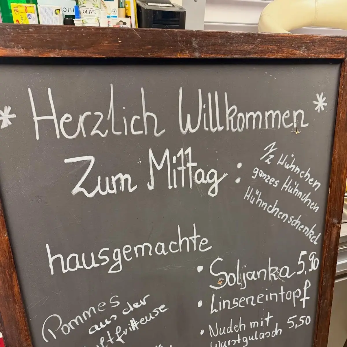 Speisekarte, Bistro am Penny Hähnchen/Grill