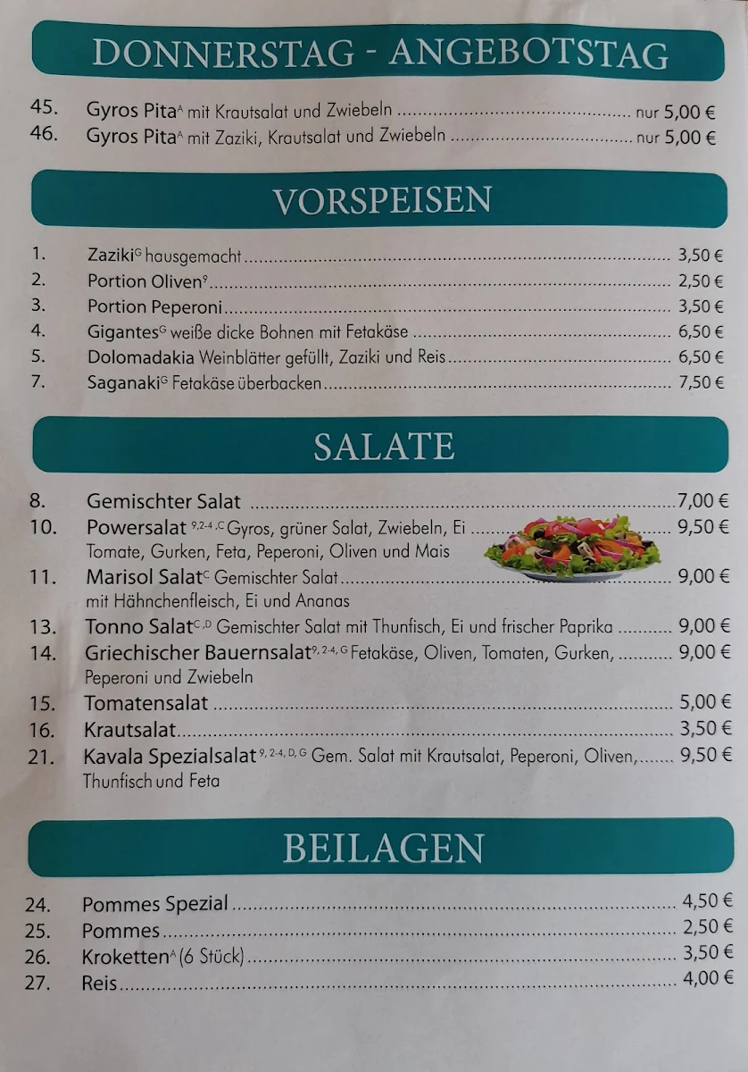Speisekarte photo 1