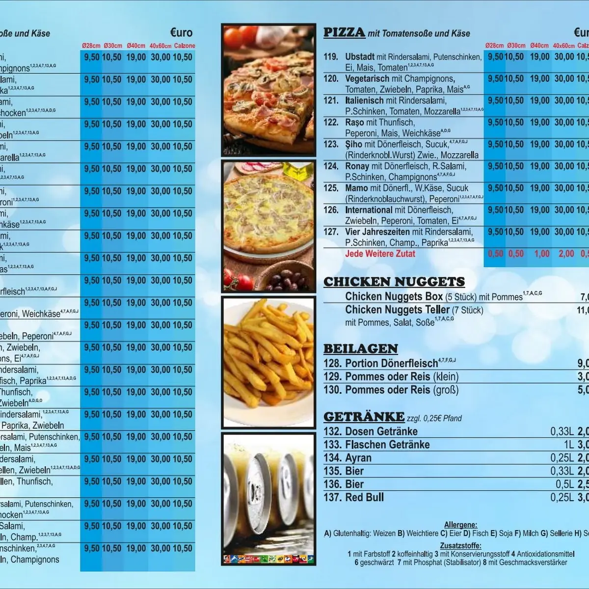 Speisekarte, Kraichtal Döner Kebap & Pizza
