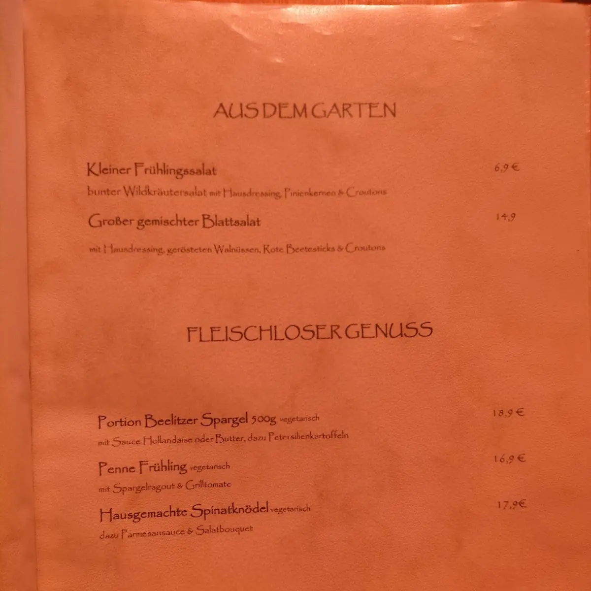 Speisekarte photo 1