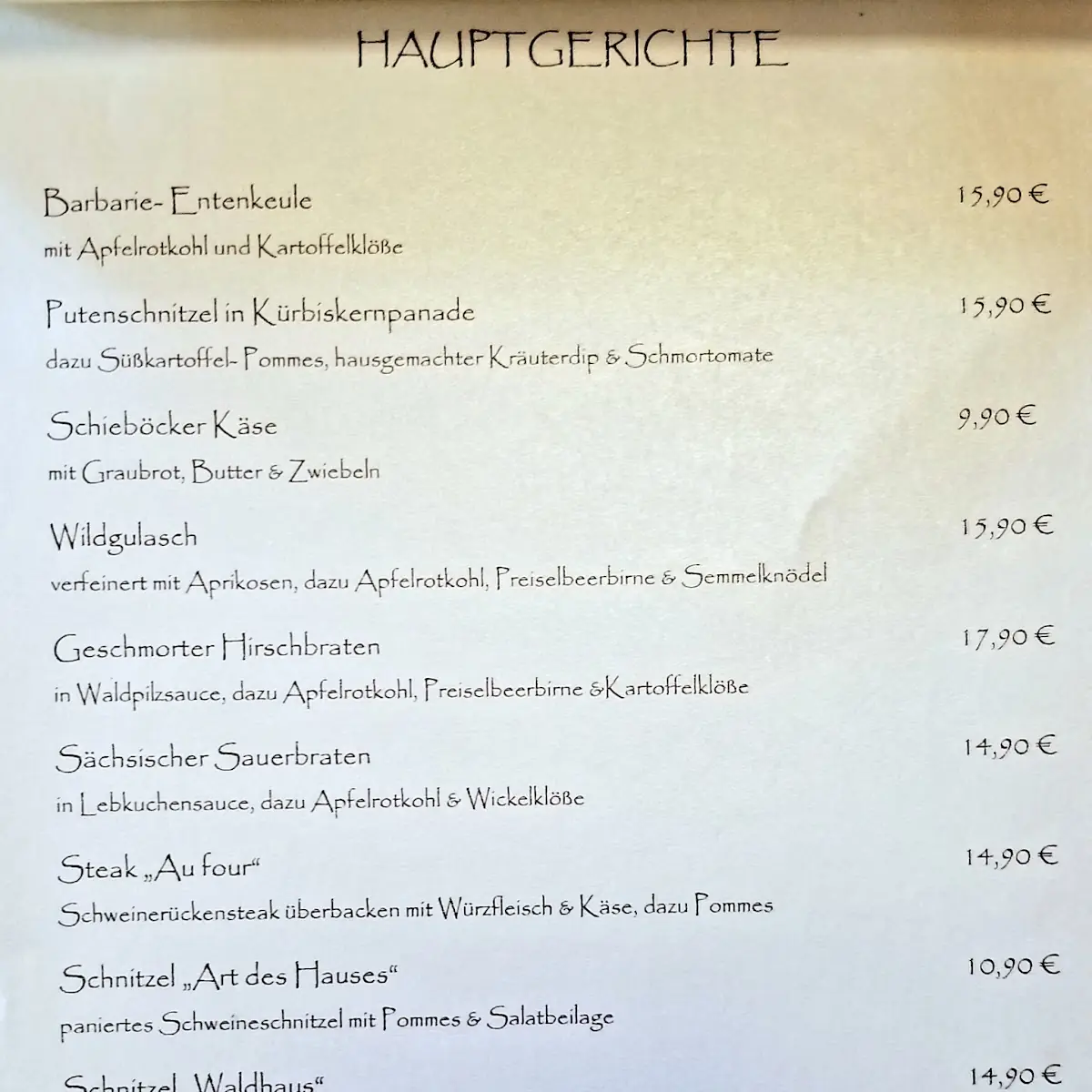 Speisekarte photo 3