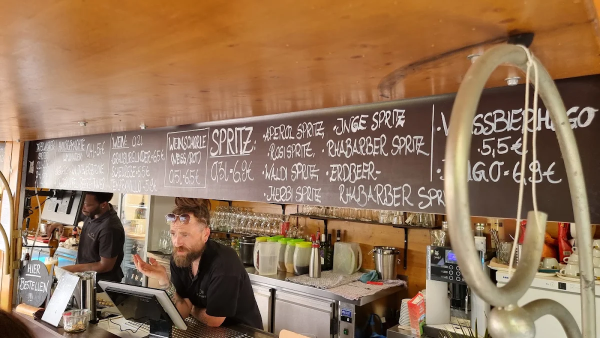 Speisekarte, Biergarten in der Fuggerei