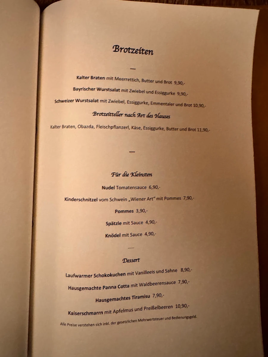 Speisekarte photo 5