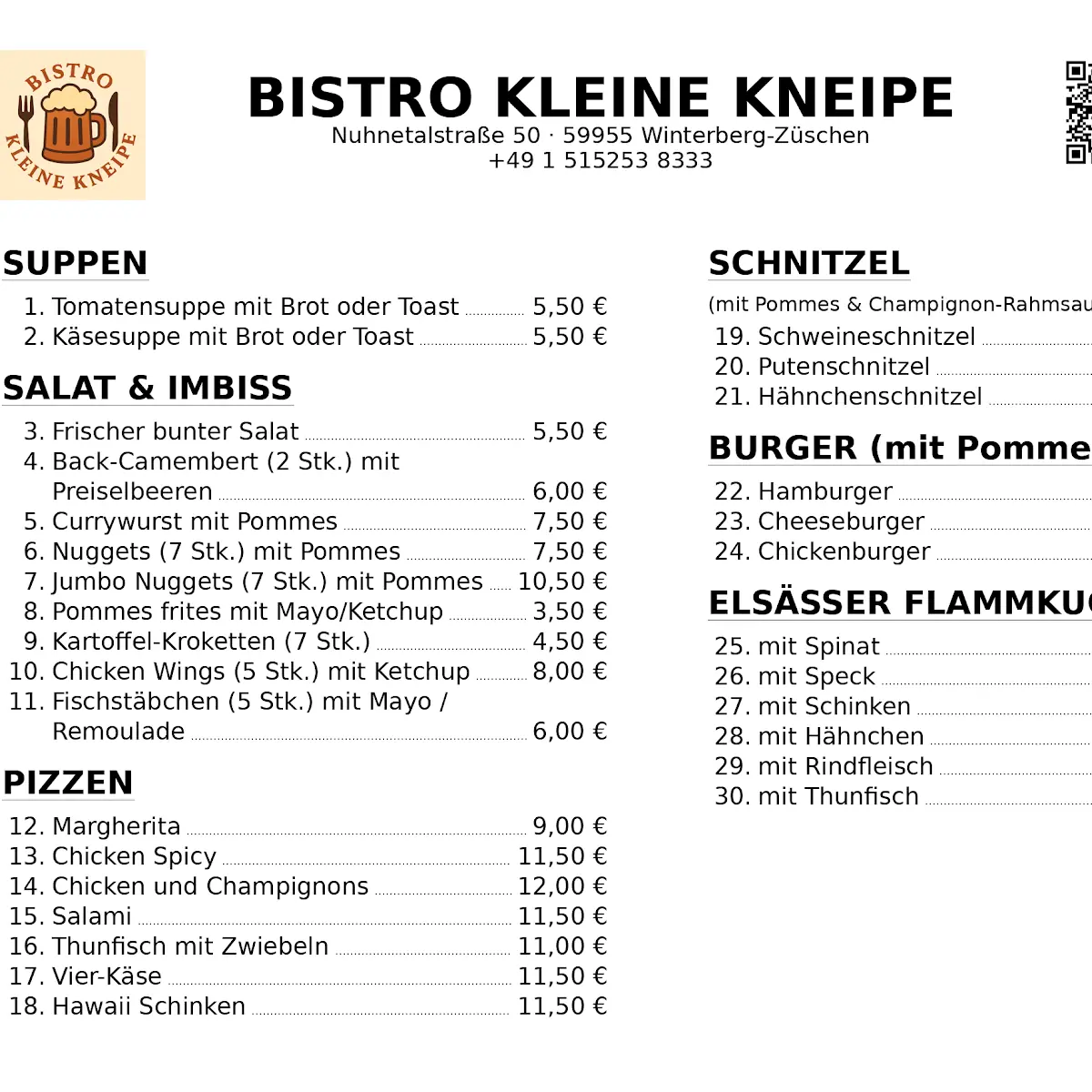 Speisekarte photo 1