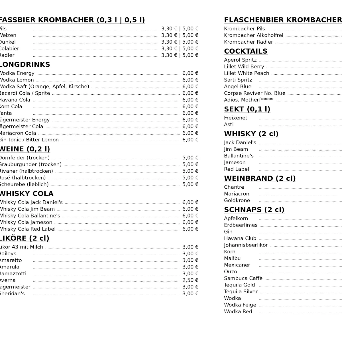 Speisekarte photo 2