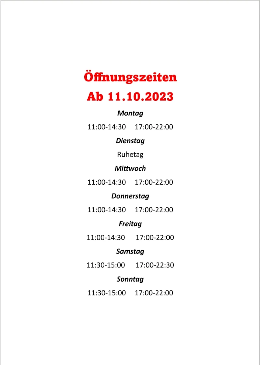 Speisekarte photo 1