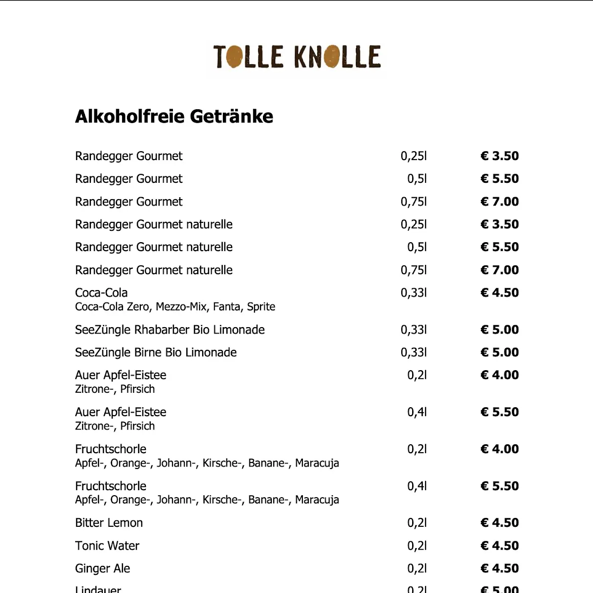 Speisekarte photo 4