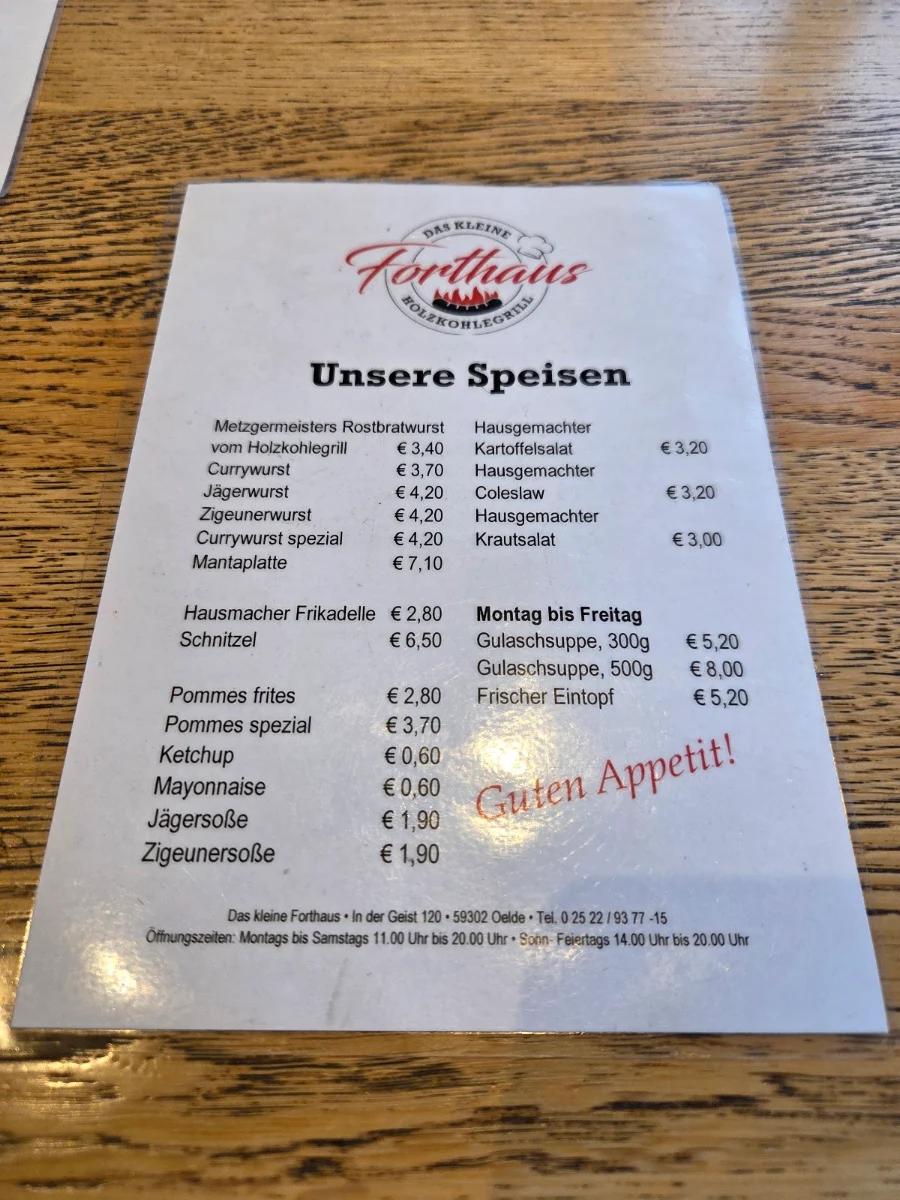Speisekarte photo 2