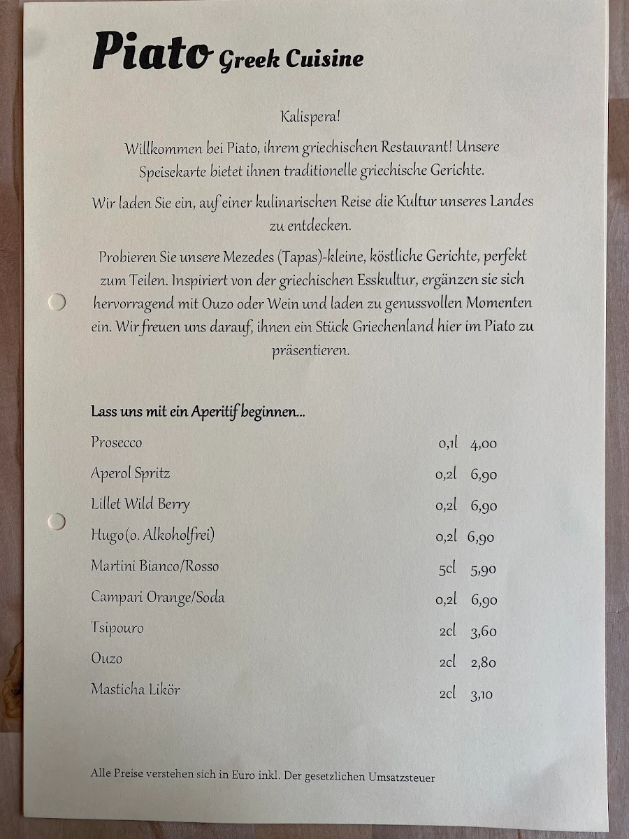 Speisekarte photo 1