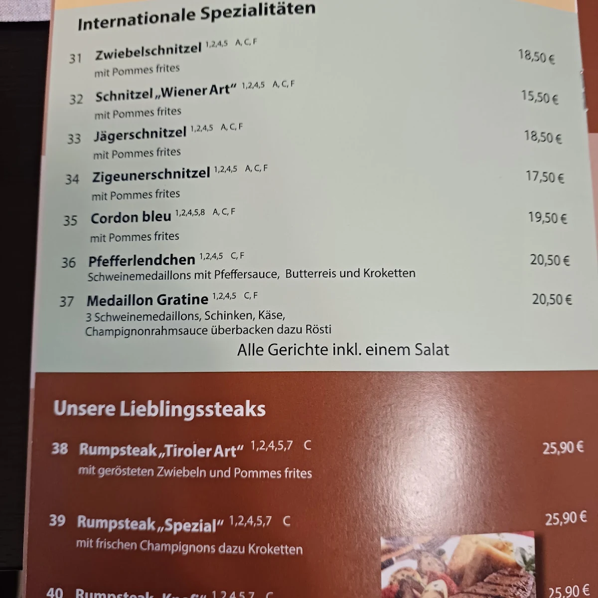 Speisekarte photo 3