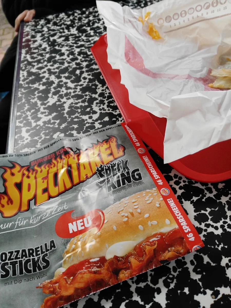 Speisekarte, Burger King Ahrensfelde-Eiche