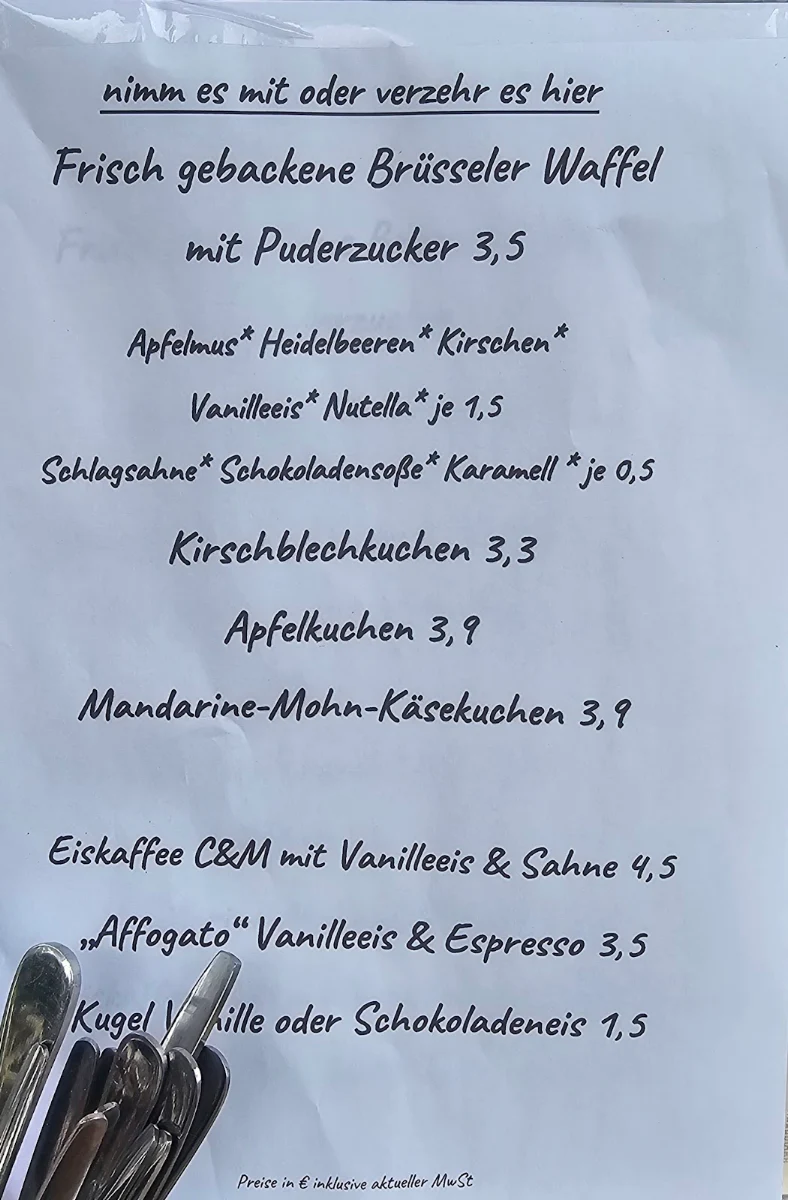 Speisekarte, C&M mobiles Café