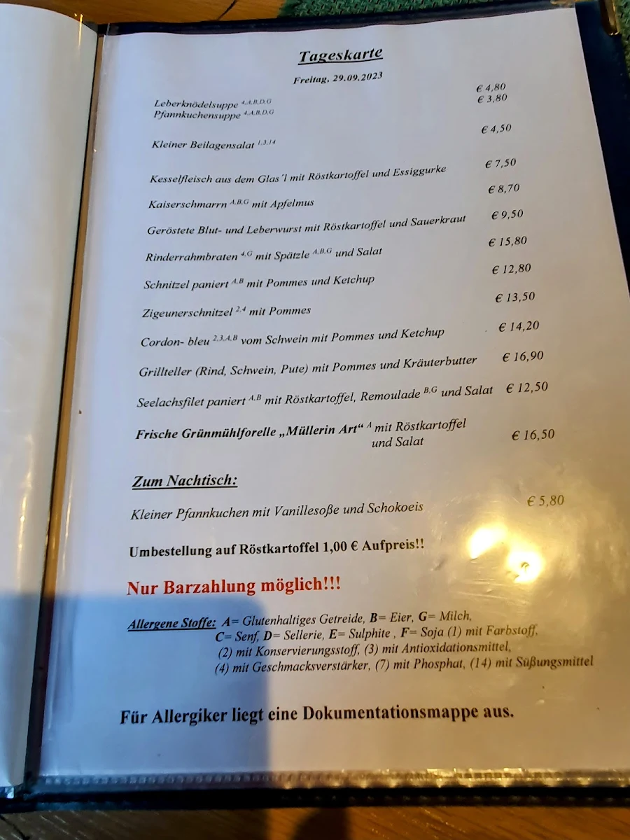Speisekarte photo 3