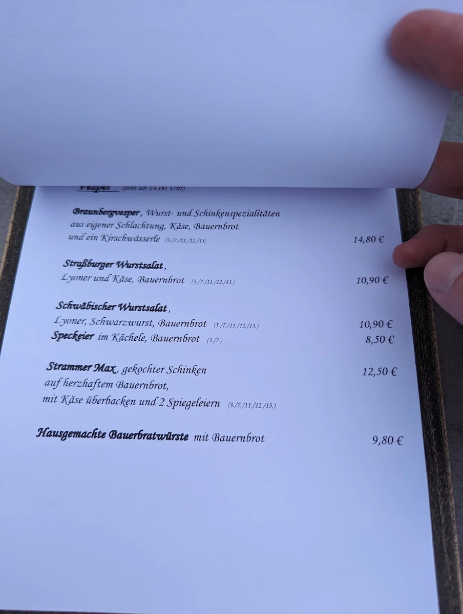 Speisekarte photo 2