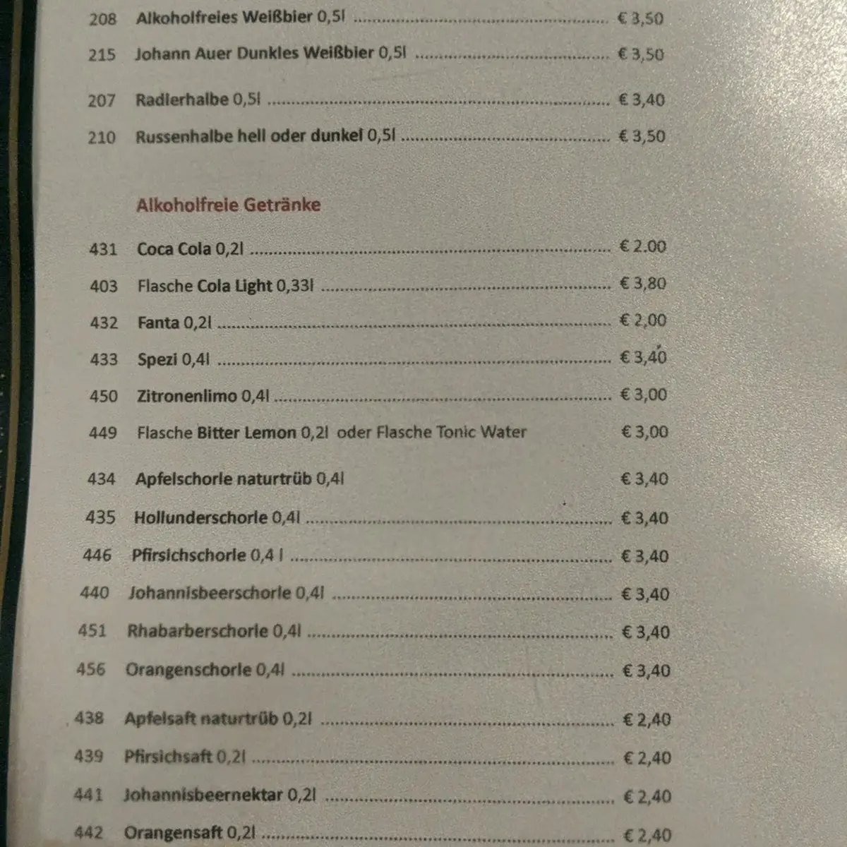 Speisekarte photo 7
