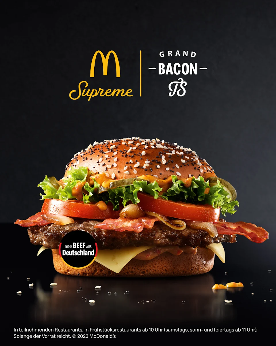 Speisekarte, McDonald's