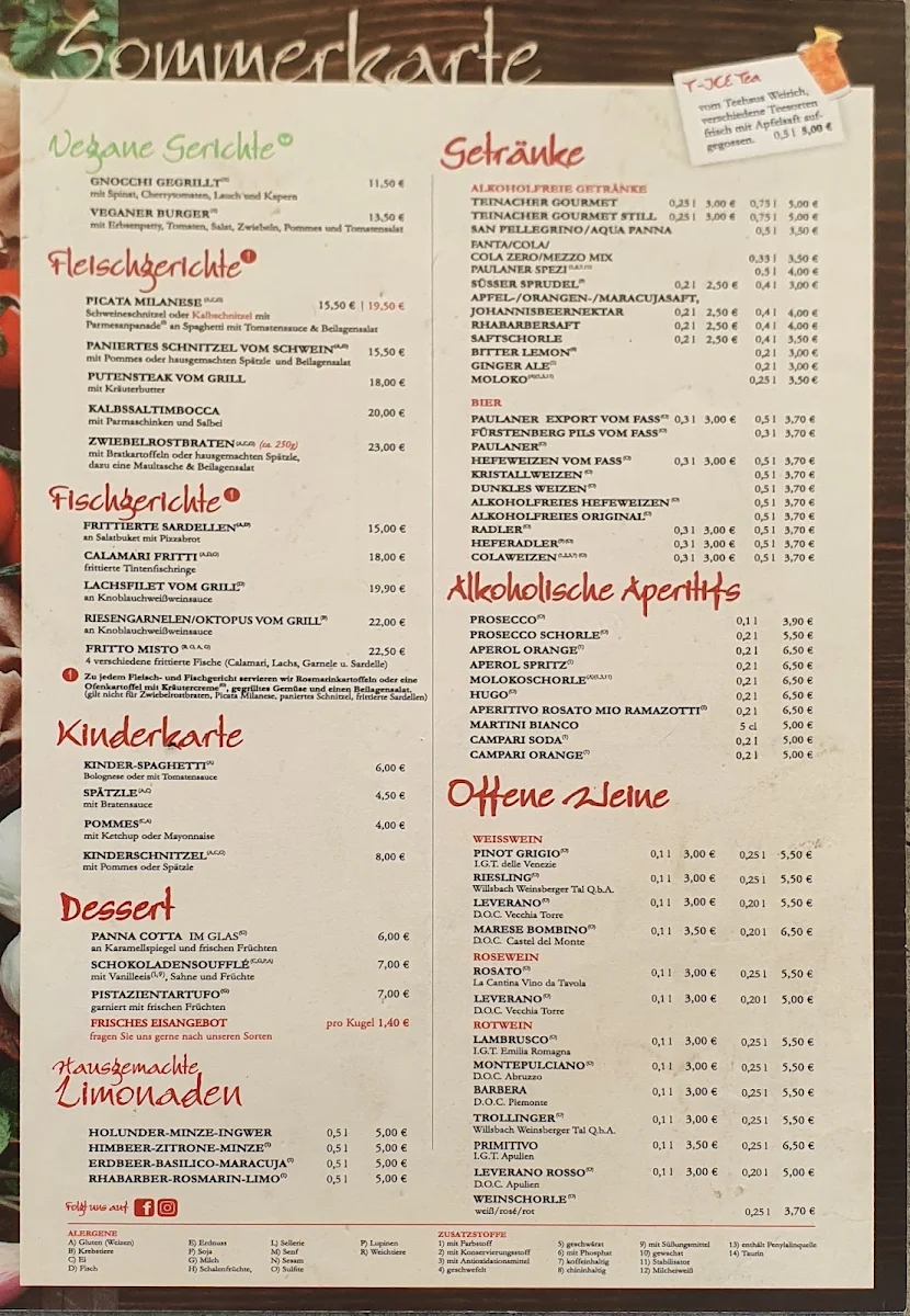 Speisekarte photo 1