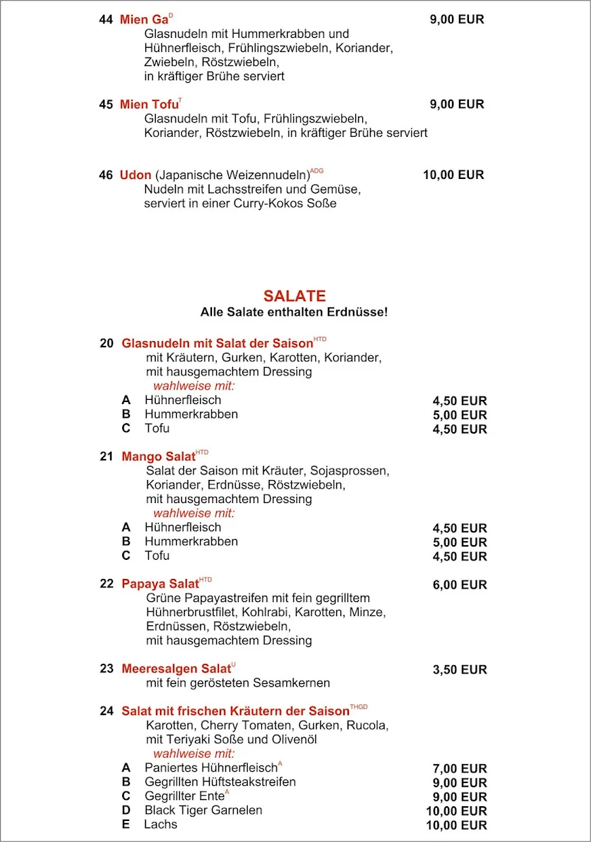 Speisekarte photo 9