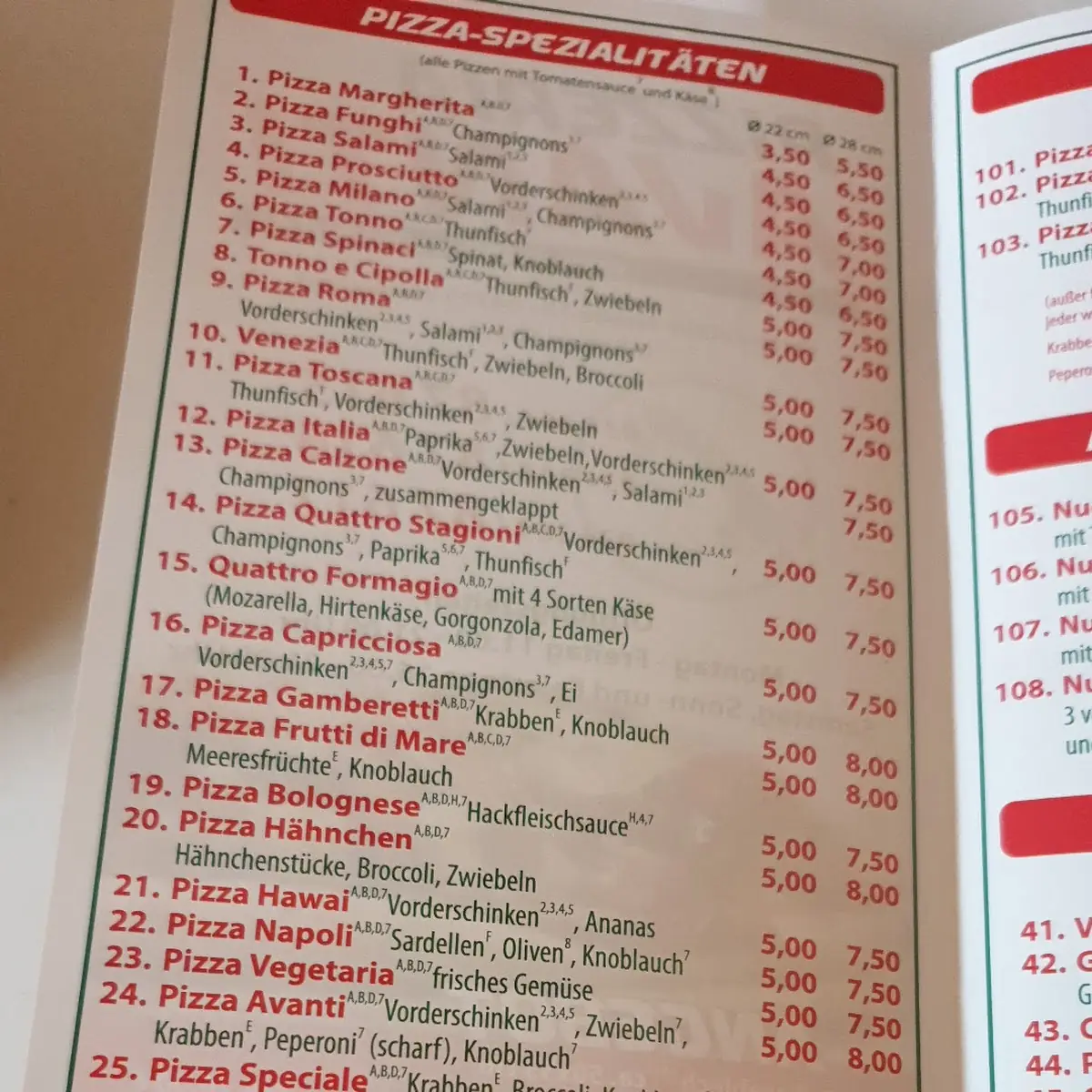 Speisekarte photo 4