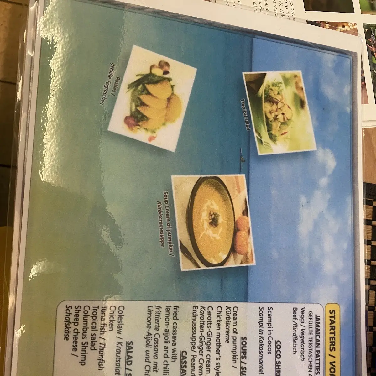 Speisekarte, YA MAN Caribbean Soulfood