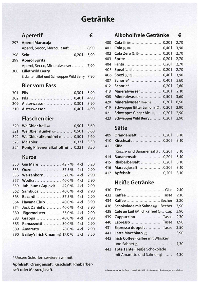 Speisekarte photo 3