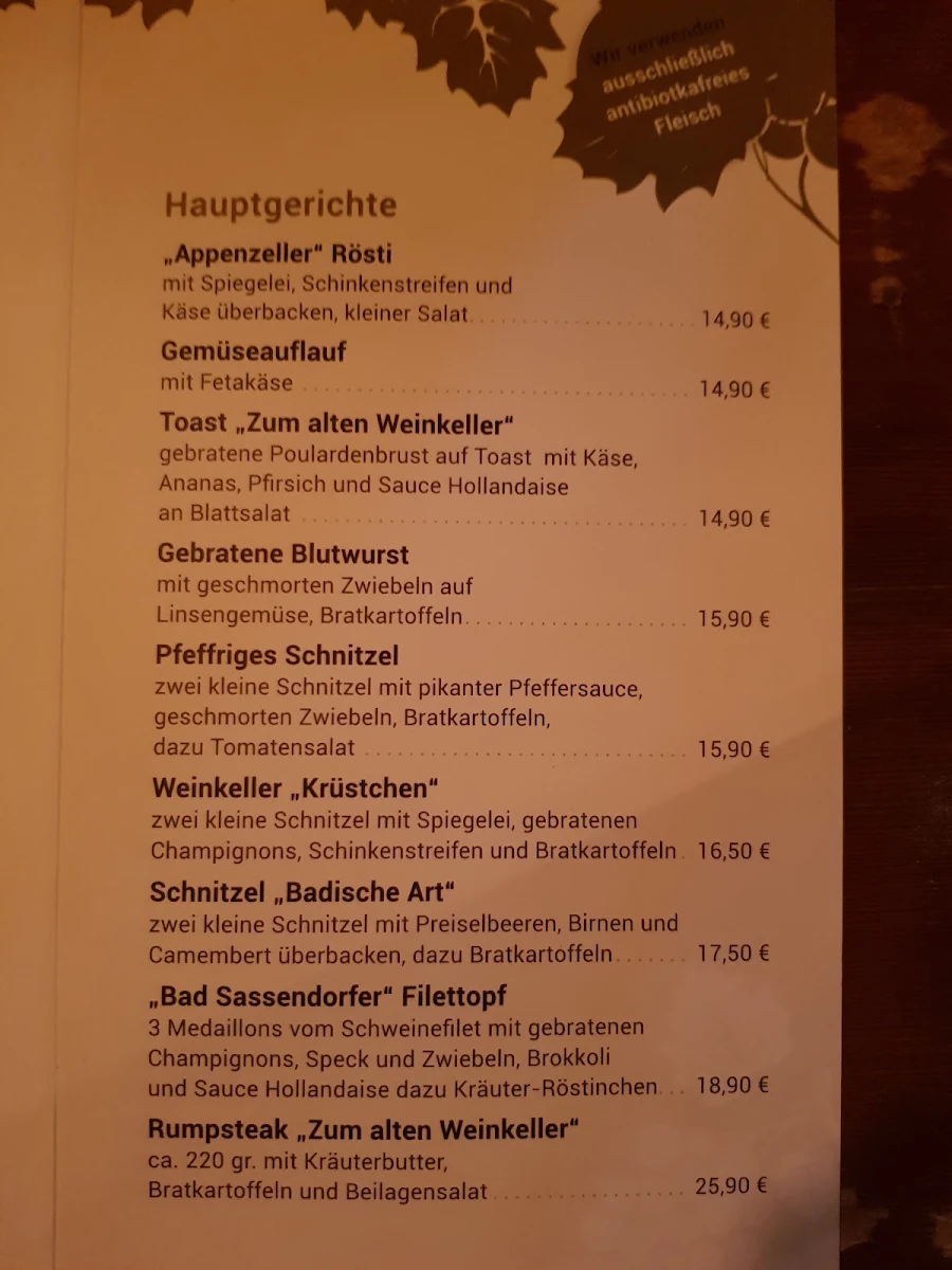 Speisekarte photo 2