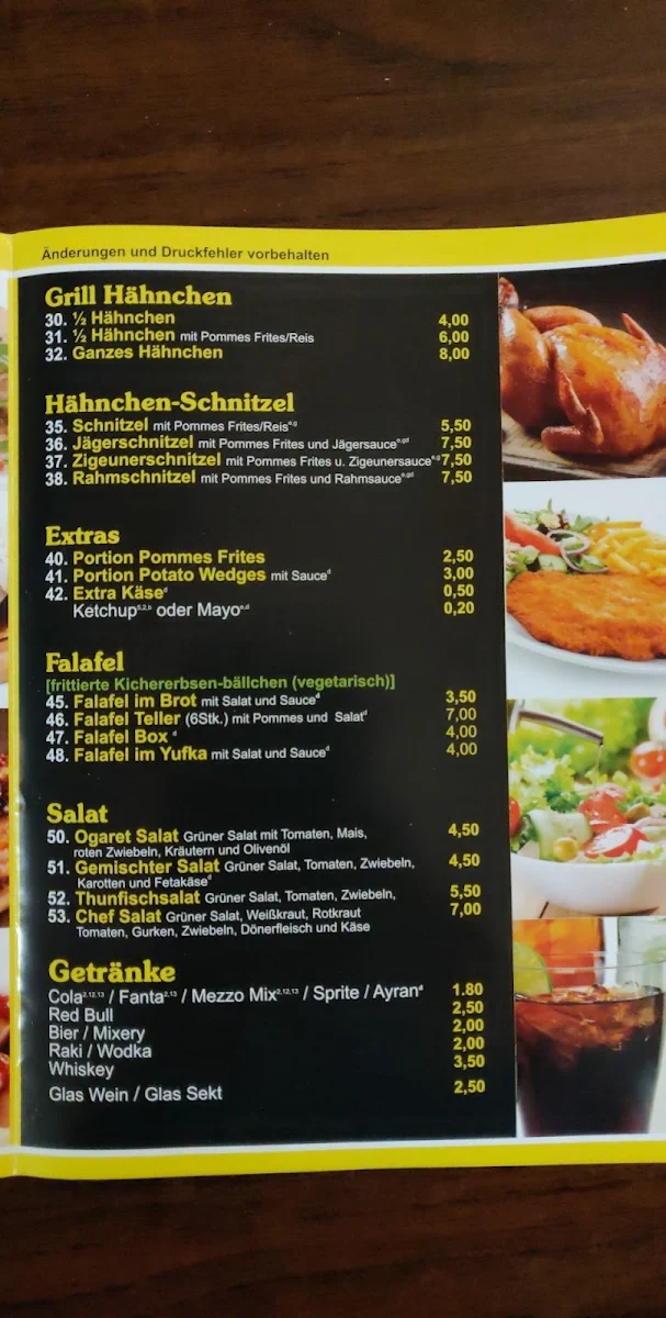 Speisekarte photo 1