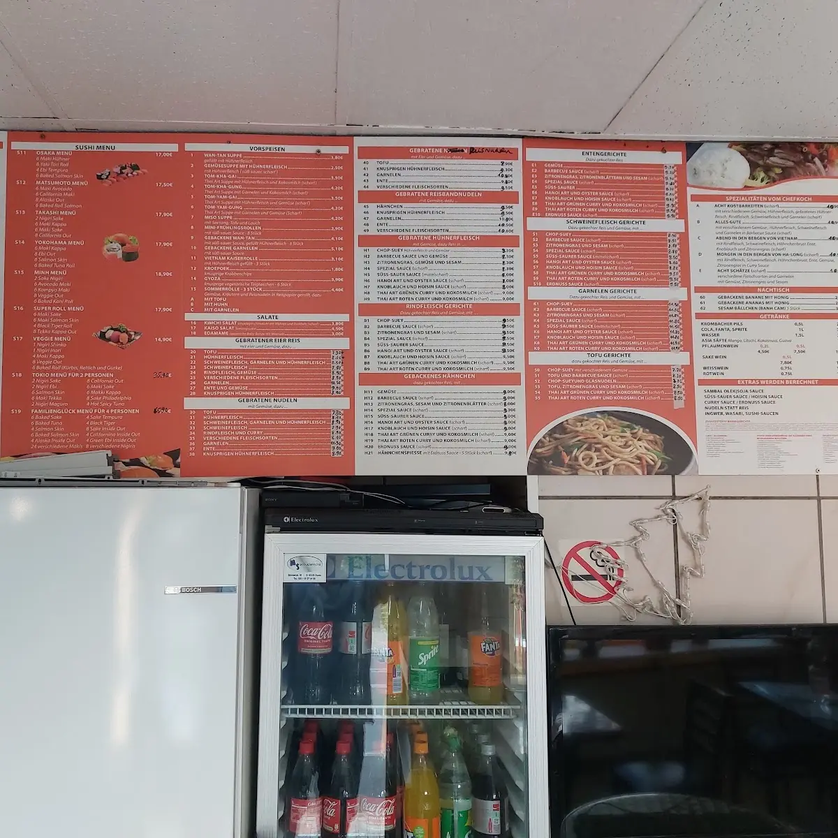 Speisekarte, Asia Wok Haus Dortmund