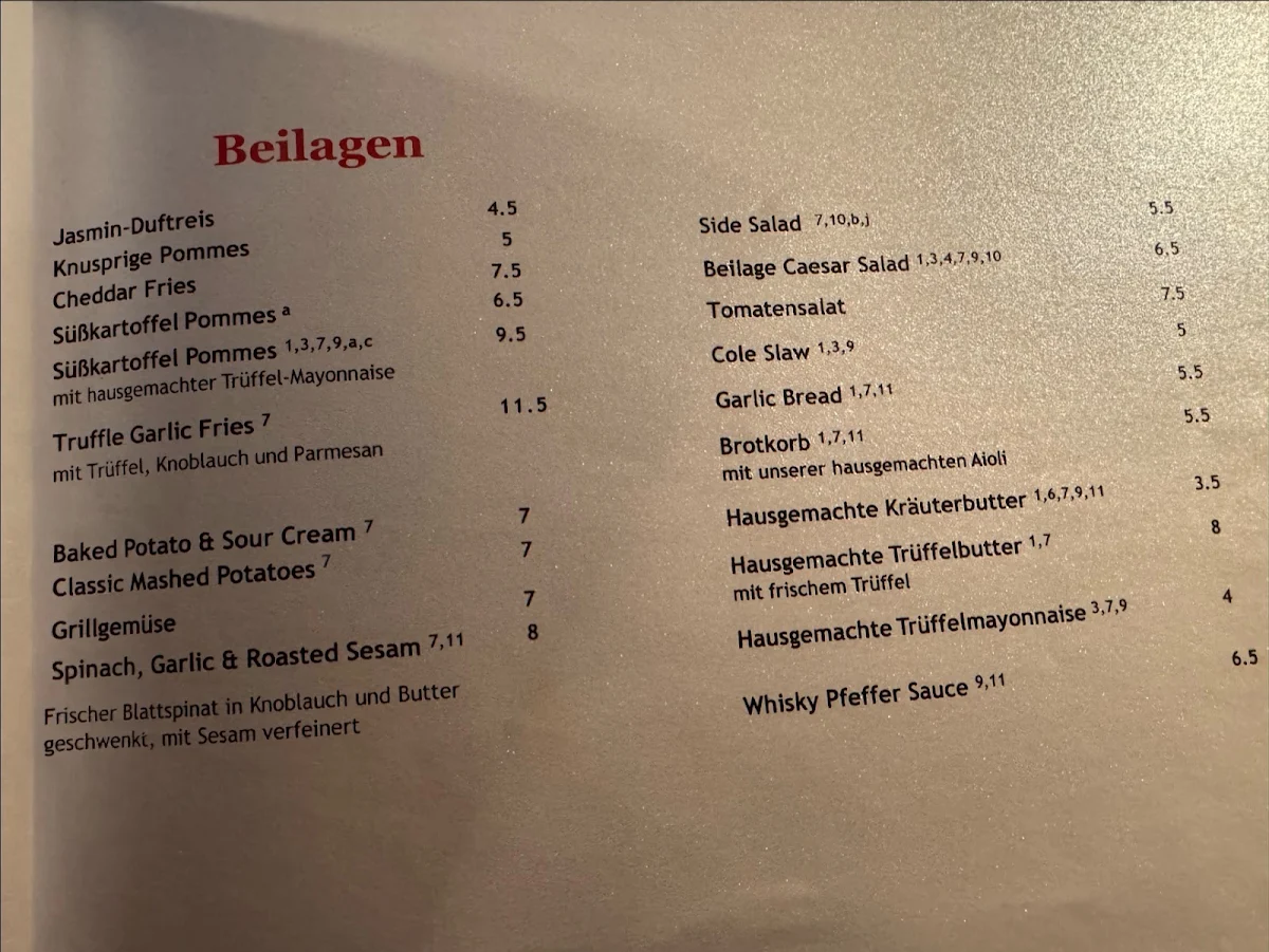 Speisekarte photo 1