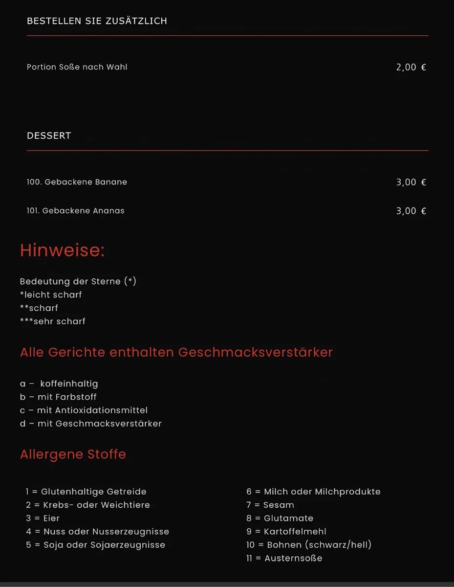 Speisekarte photo 2
