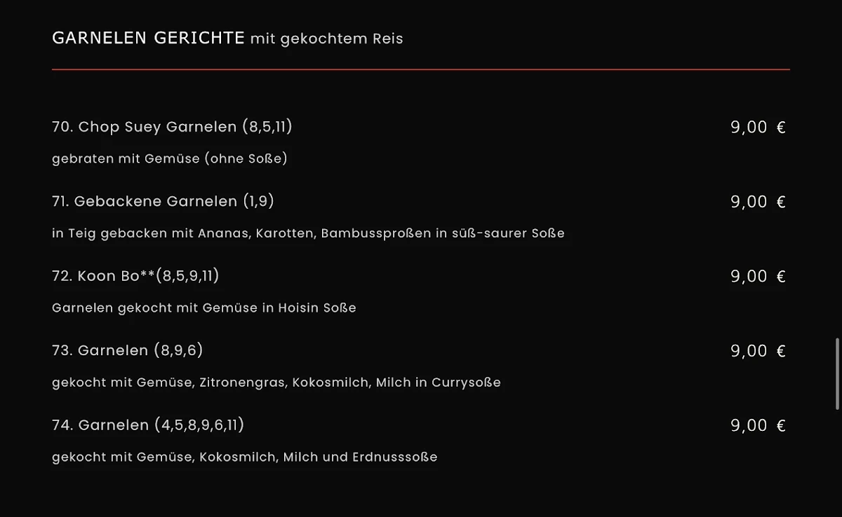 Speisekarte photo 6