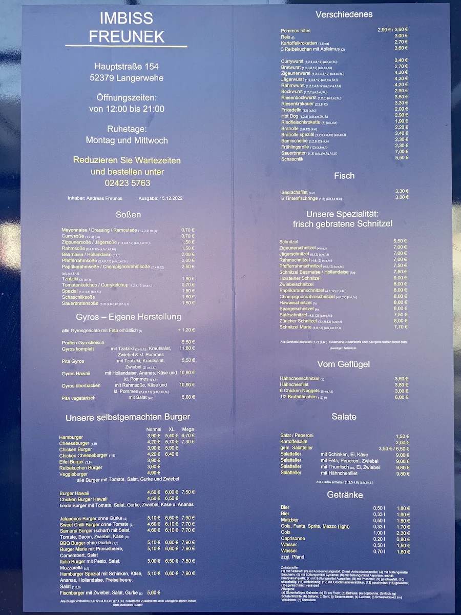 Speisekarte photo 1