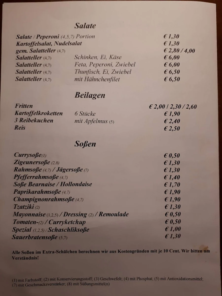 Speisekarte photo 2