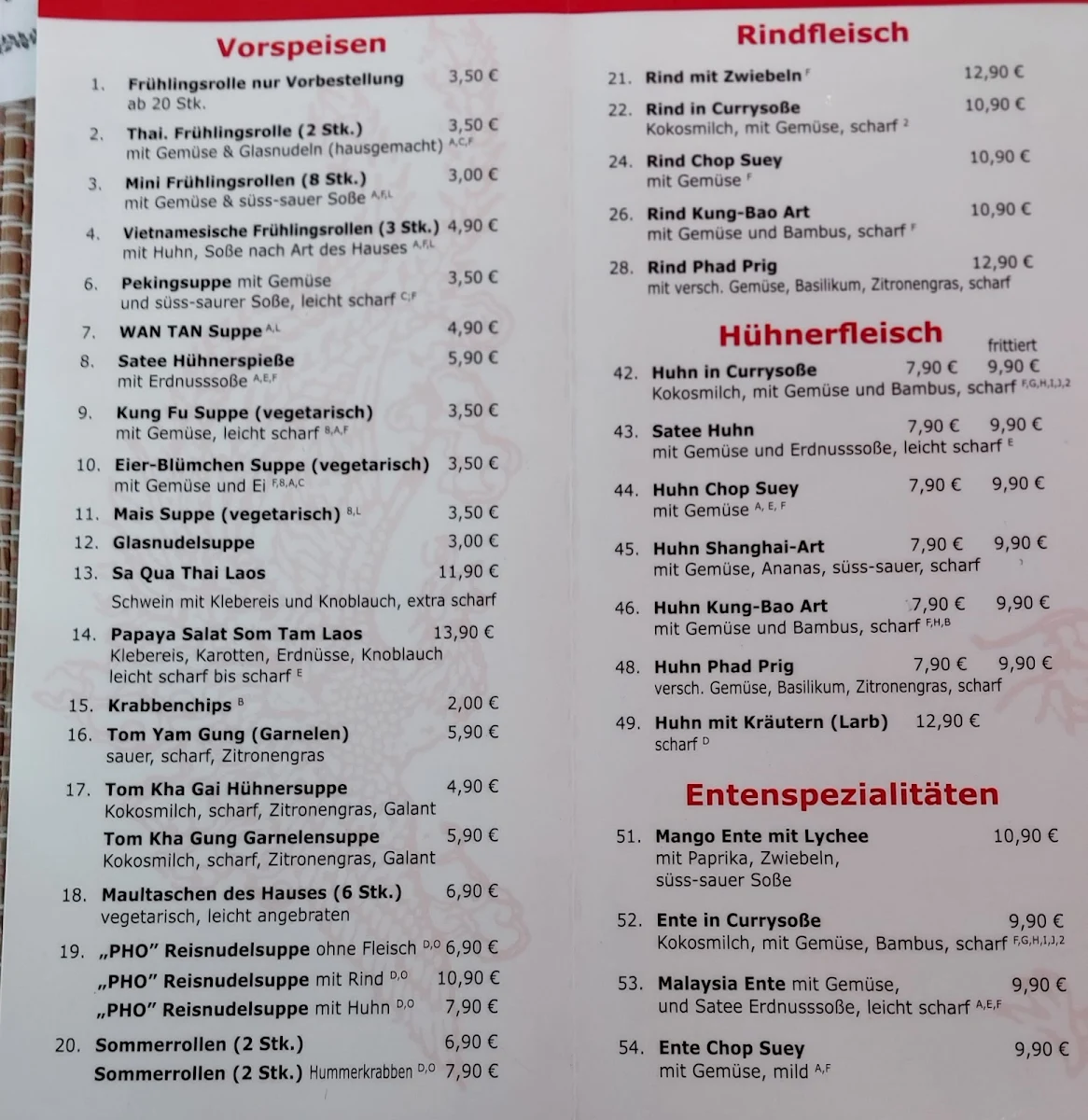 Speisekarte photo 9