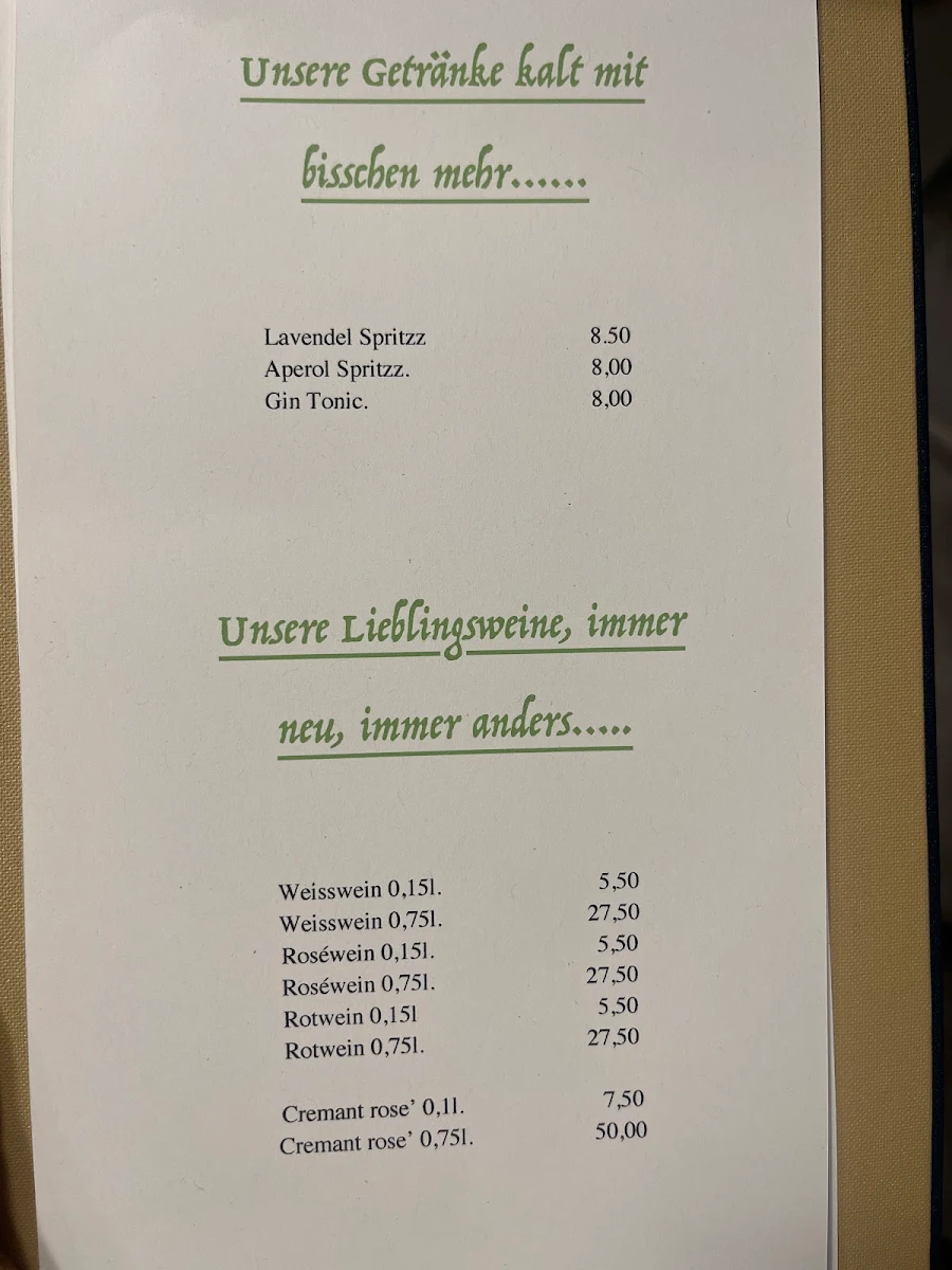 Speisekarte photo 1