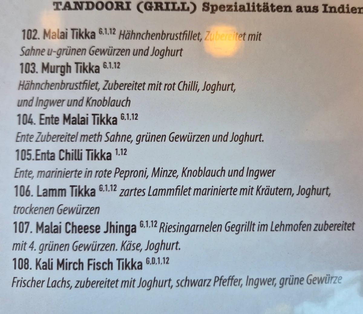 Speisekarte photo 7
