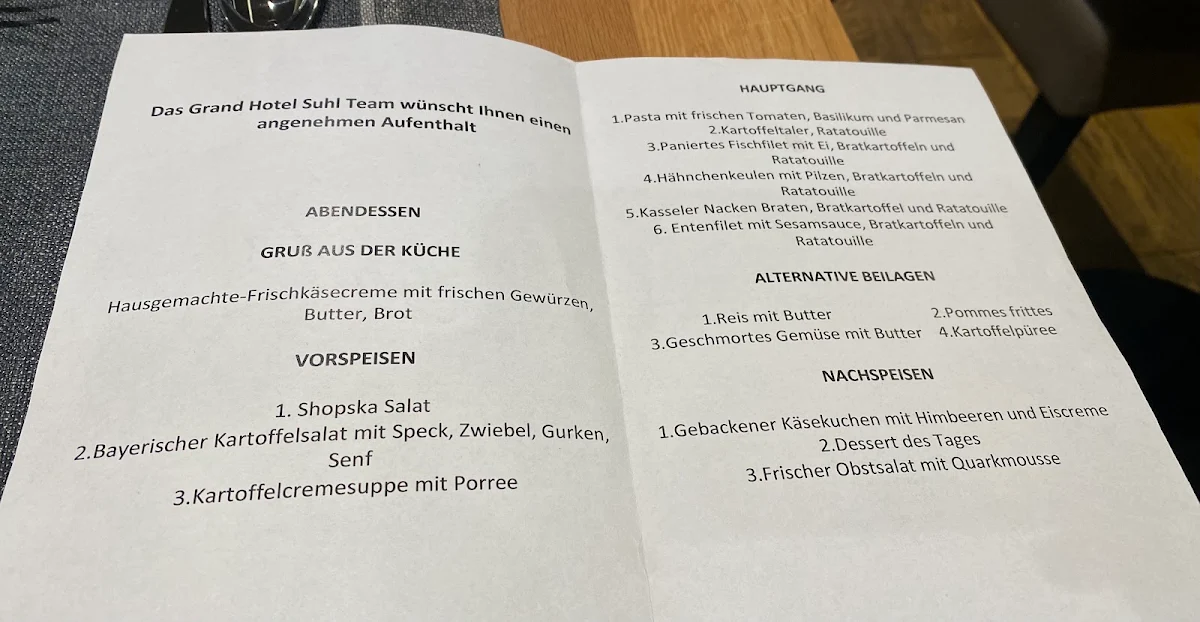 Speisekarte photo 1