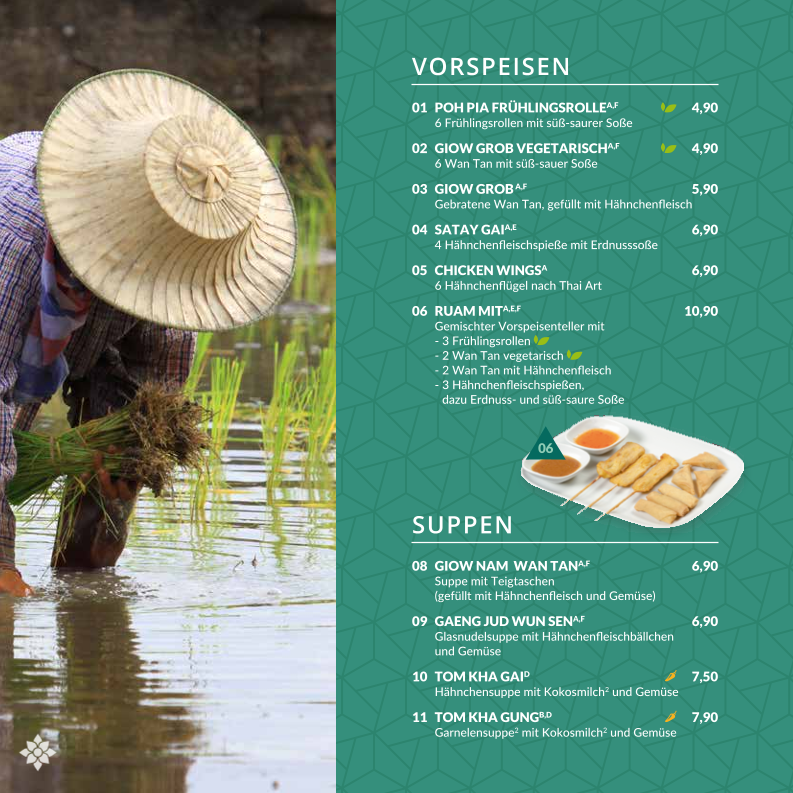 Speisekarte, Thai Snack Frankfurt