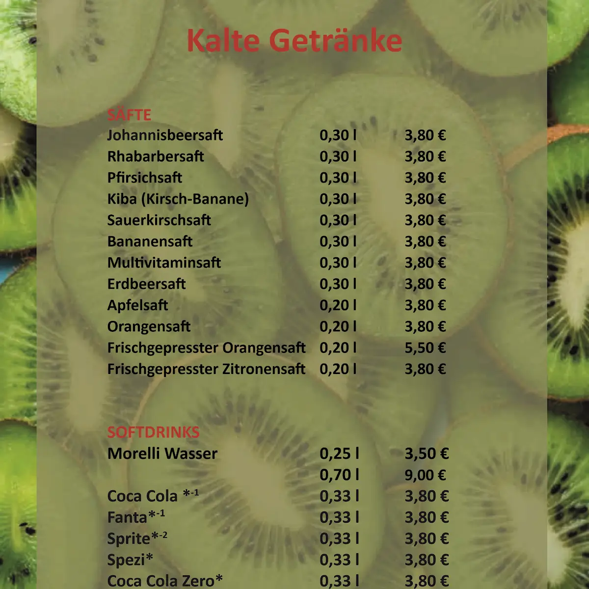 Speisekarte photo 6