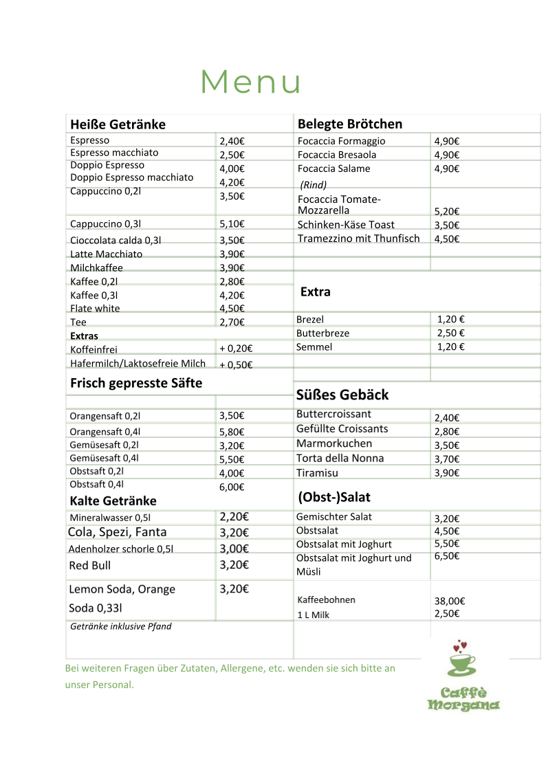 Speisekarte photo 1