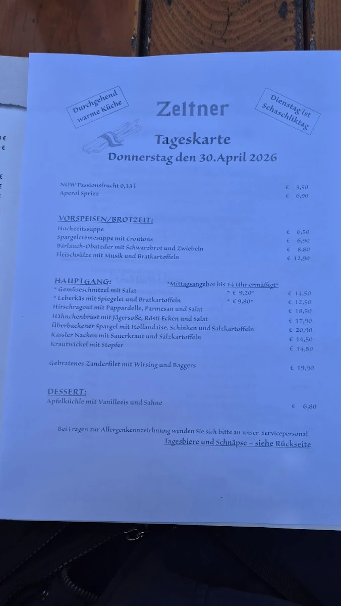 Speisekarte photo 3