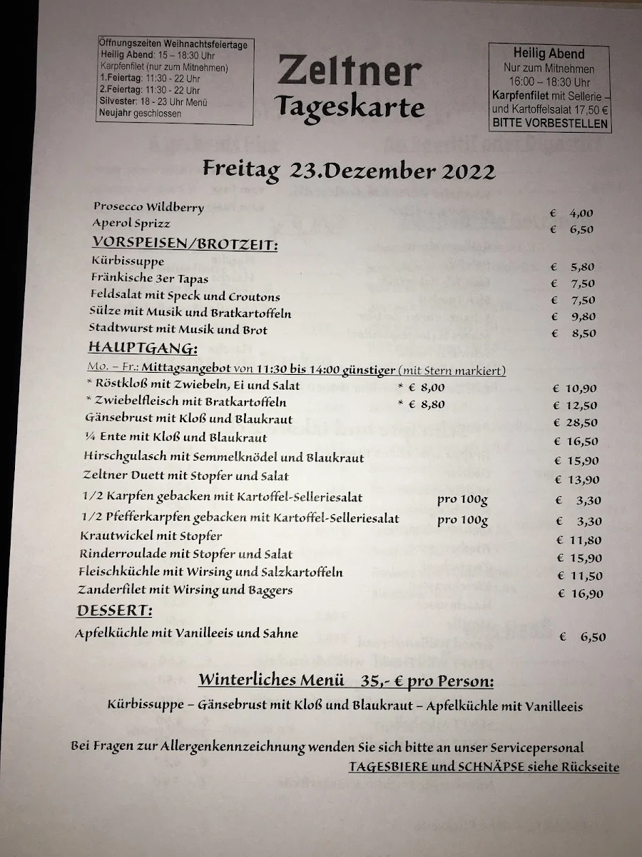 Speisekarte photo 5