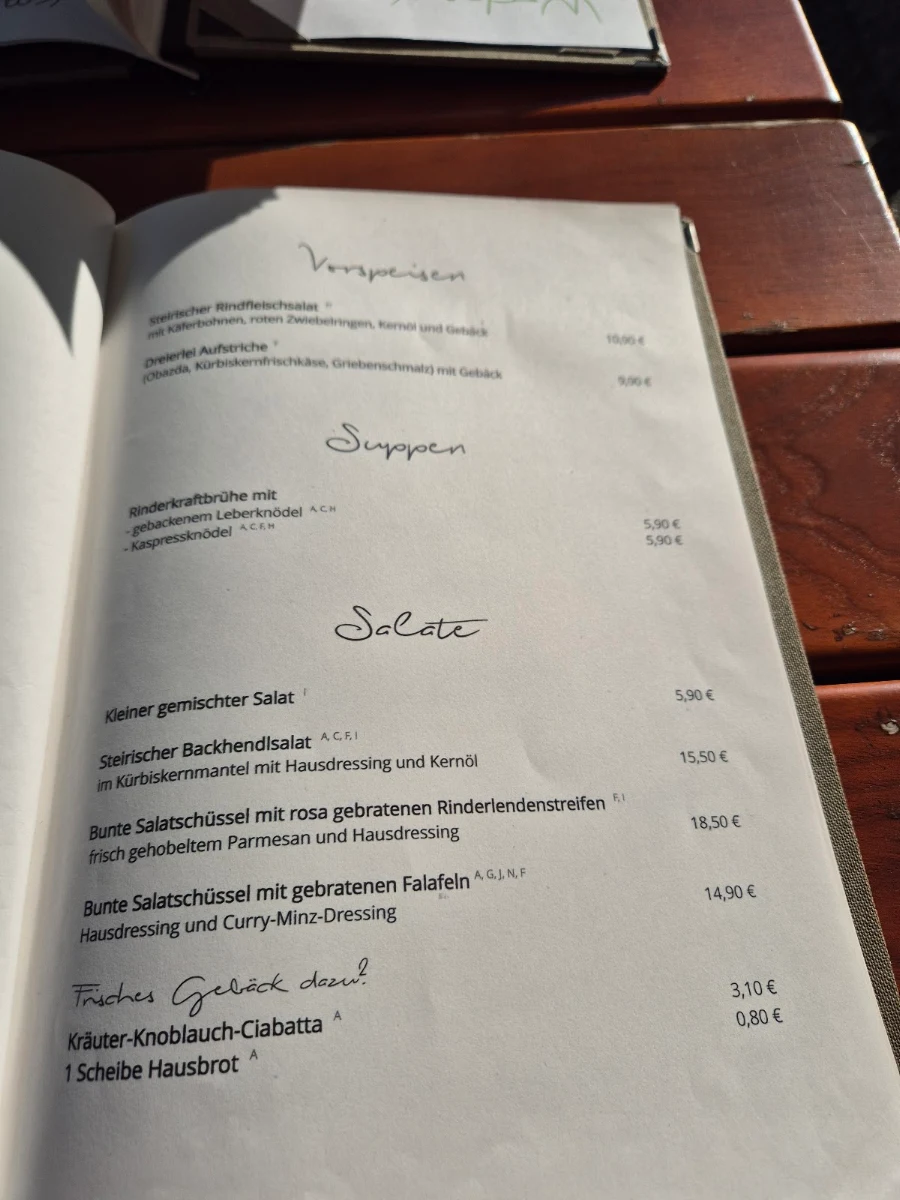 Speisekarte photo 3
