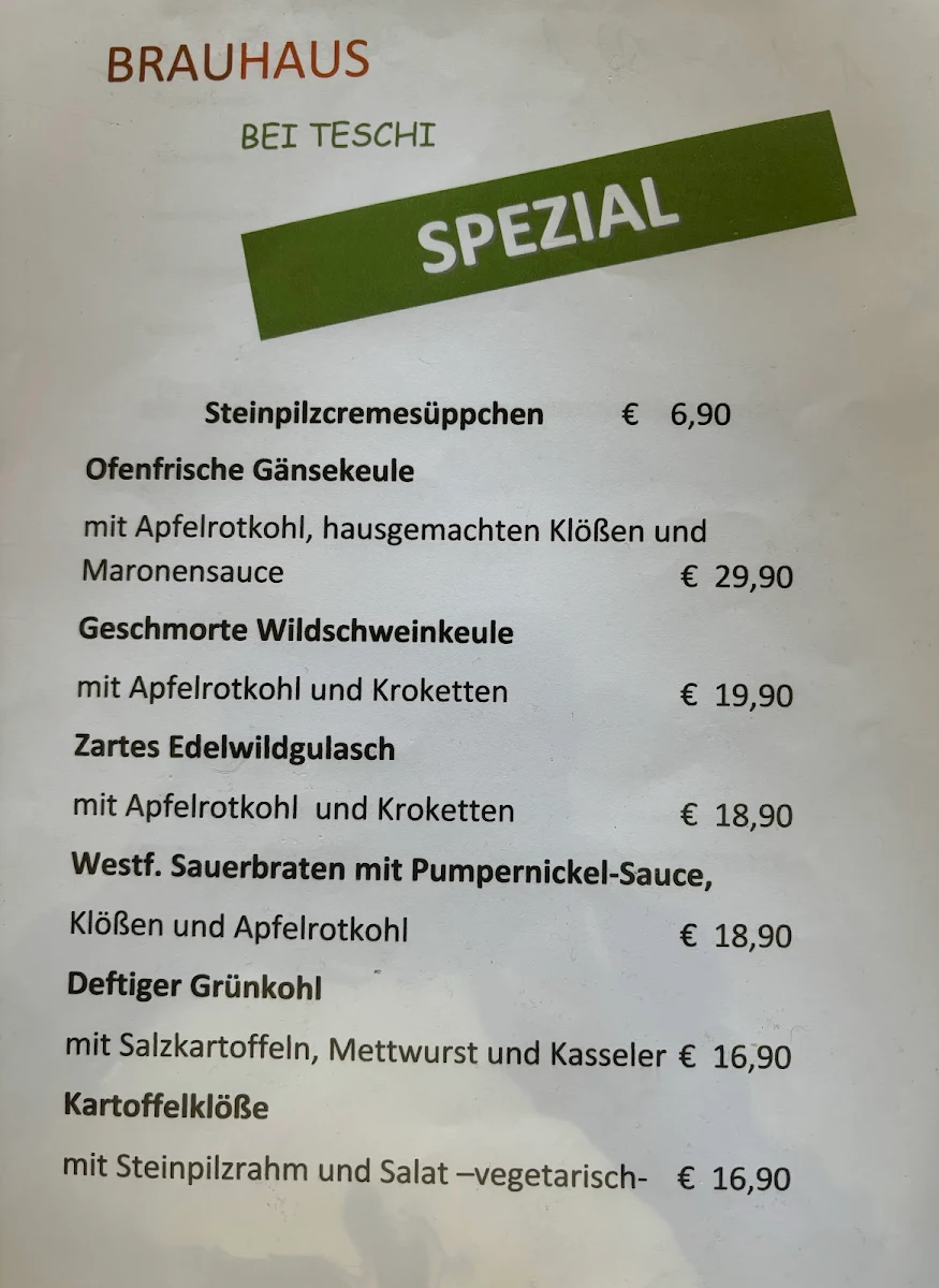 Speisekarte photo 1