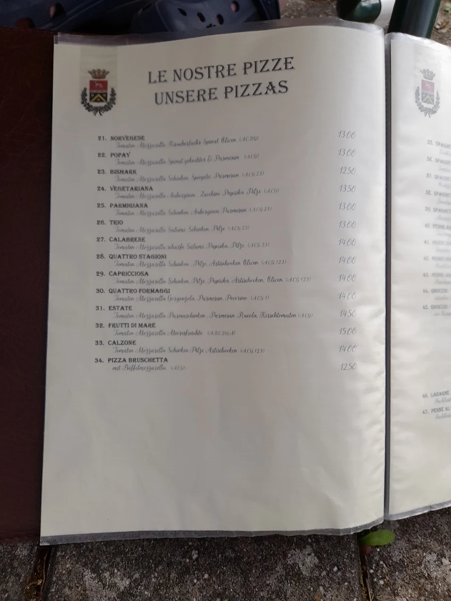 Speisekarte, SCHWARZWALDSTUBEN
