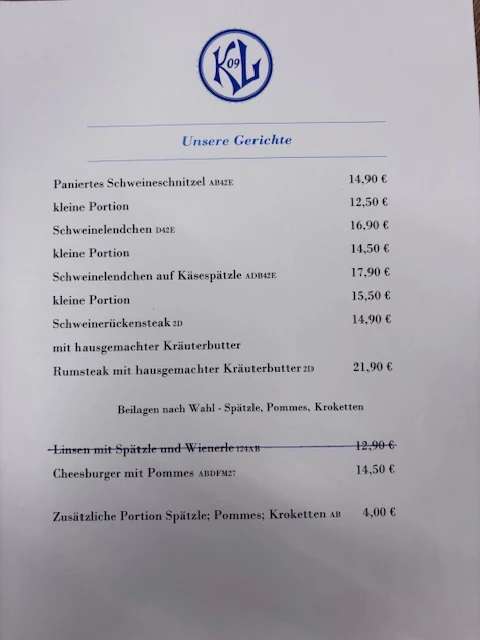 Speisekarte photo 2